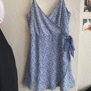 Pacsun Blue Floral Mini Dress